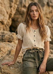 Rosalie Crochet Blouse - Westly