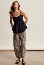 Rosaline Floral Lace Peplum Cami - Westly