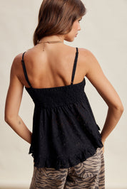 Rosaline Floral Lace Peplum Cami - Westly