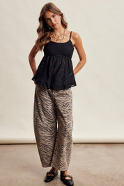 Rosaline Floral Lace Peplum Cami - Westly