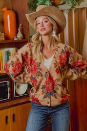 Rose Garden Floral Knit Cardigan - Westly