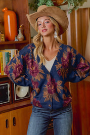 Rose Garden Floral Knit Cardigan - Westly
