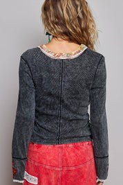 Rose & Thorn Ribbed Henley - Westly
