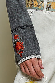 Rose & Thorn Ribbed Henley - Westly