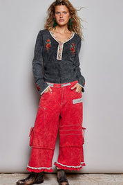 Rose & Thorn Ribbed Henley - Westly