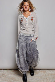 Rose & Thorn Ribbed Henley - Westly