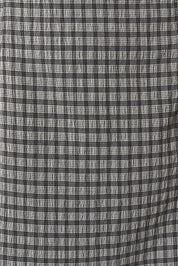 Roselle Check Lace Midi Dress - Black Plaid