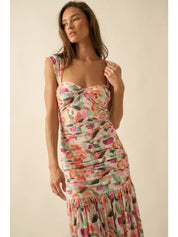 Rosie Ruched Drop - Waist Sweetheart Maxi Dress - Westly