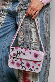 Rosy Beaded Shoulder Bag - Westly