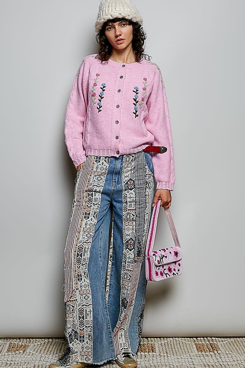 Rosy Beaded Shoulder Bag - Westly