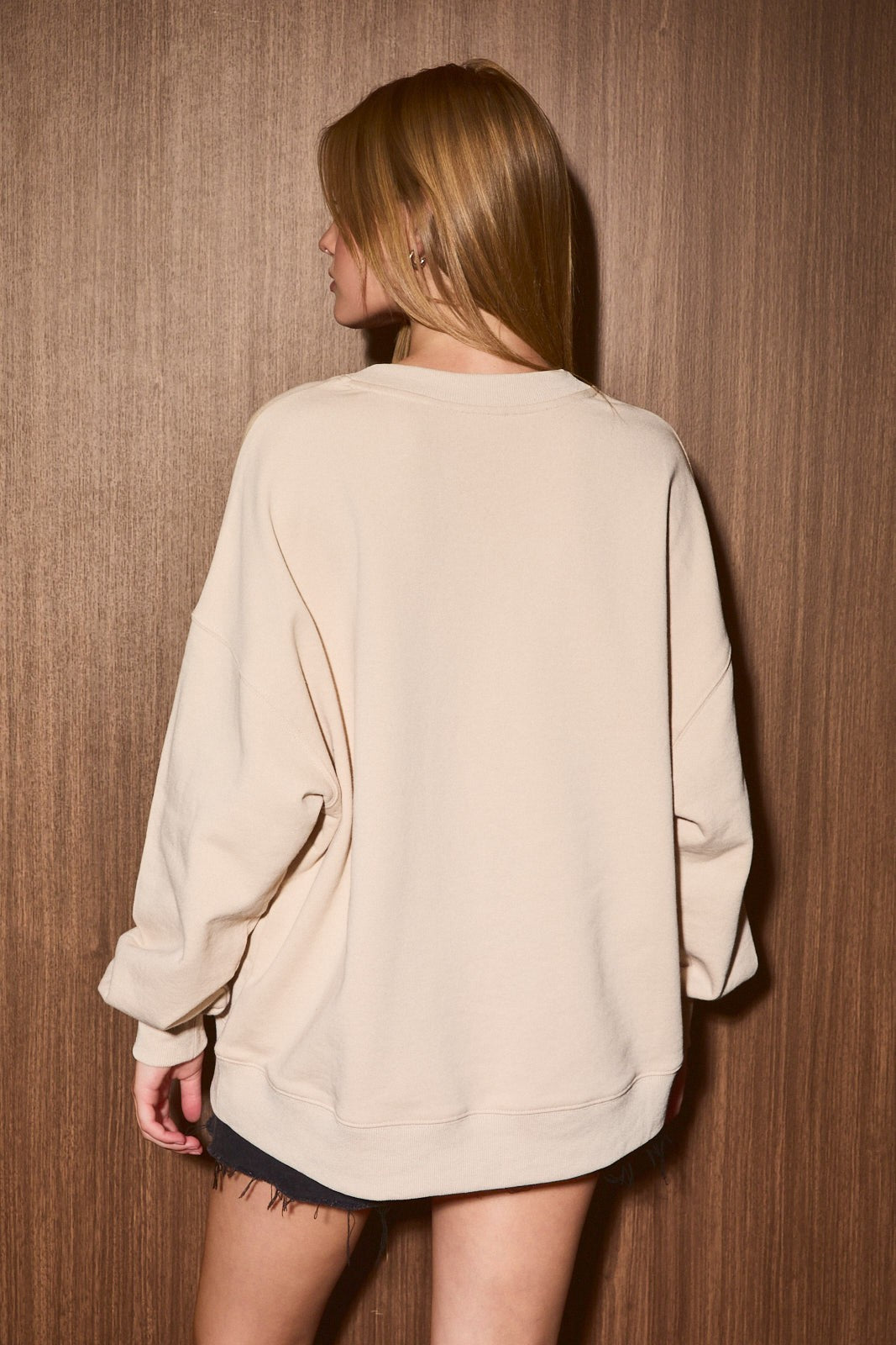 Round Trip Western Graphic Sweatshirt in Tan — product photo 04