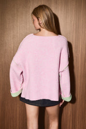 Roundabout Reversible Cuff Knit Sweater - Westly