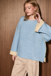 Roundabout Reversible Cuff Knit Sweater - Westly