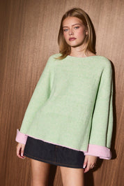 Roundabout Reversible Cuff Knit Sweater - Westly