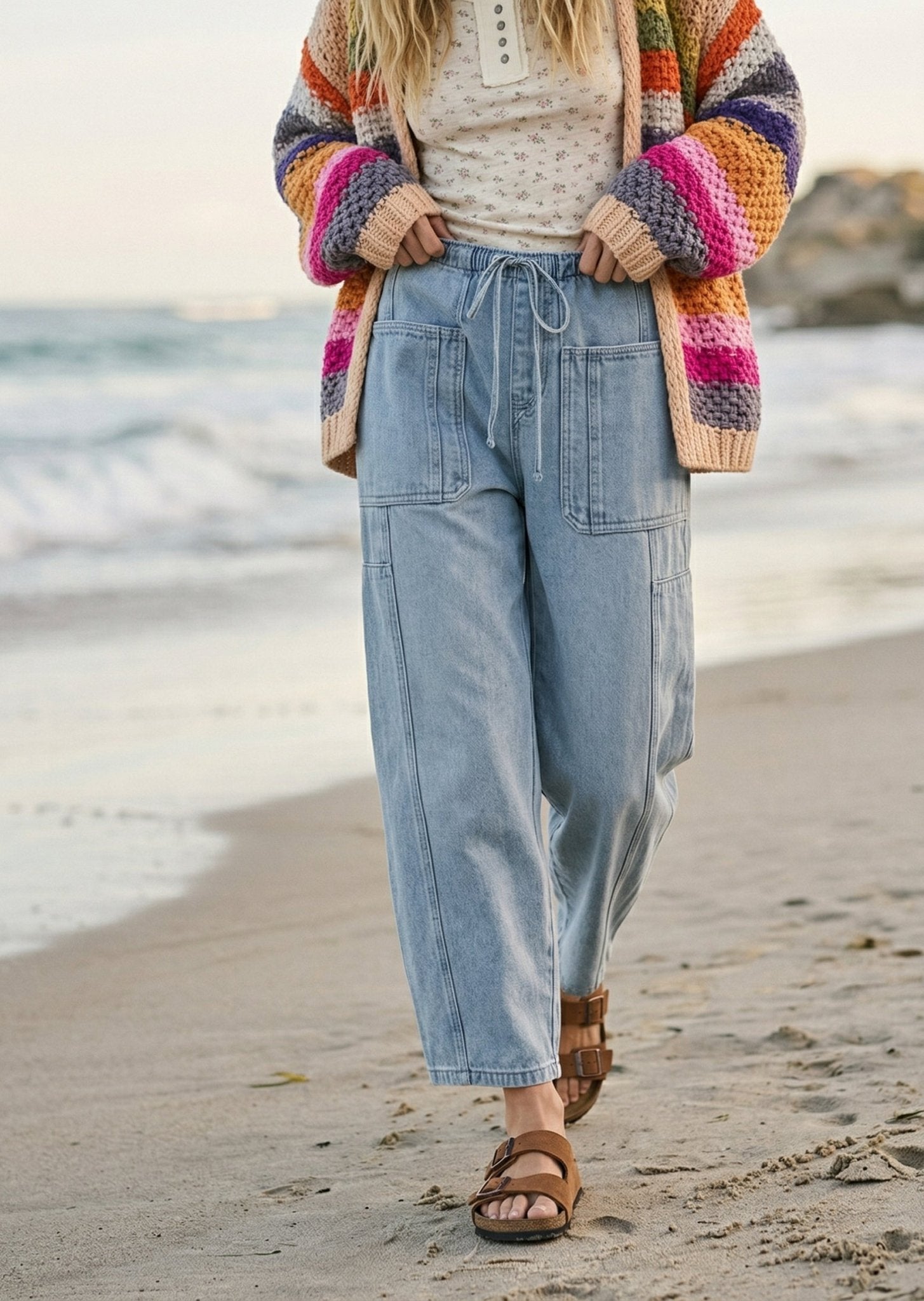 Rue Soft Denim Barrel Pants [PRE - ORDER 4/15] - Westly