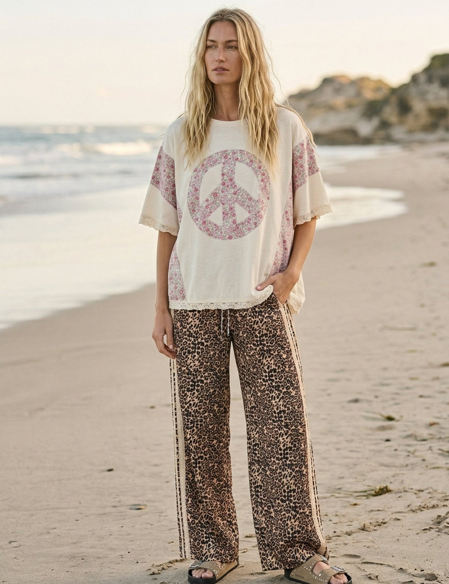 Rumi Floral & Lace Knit Top - Westly