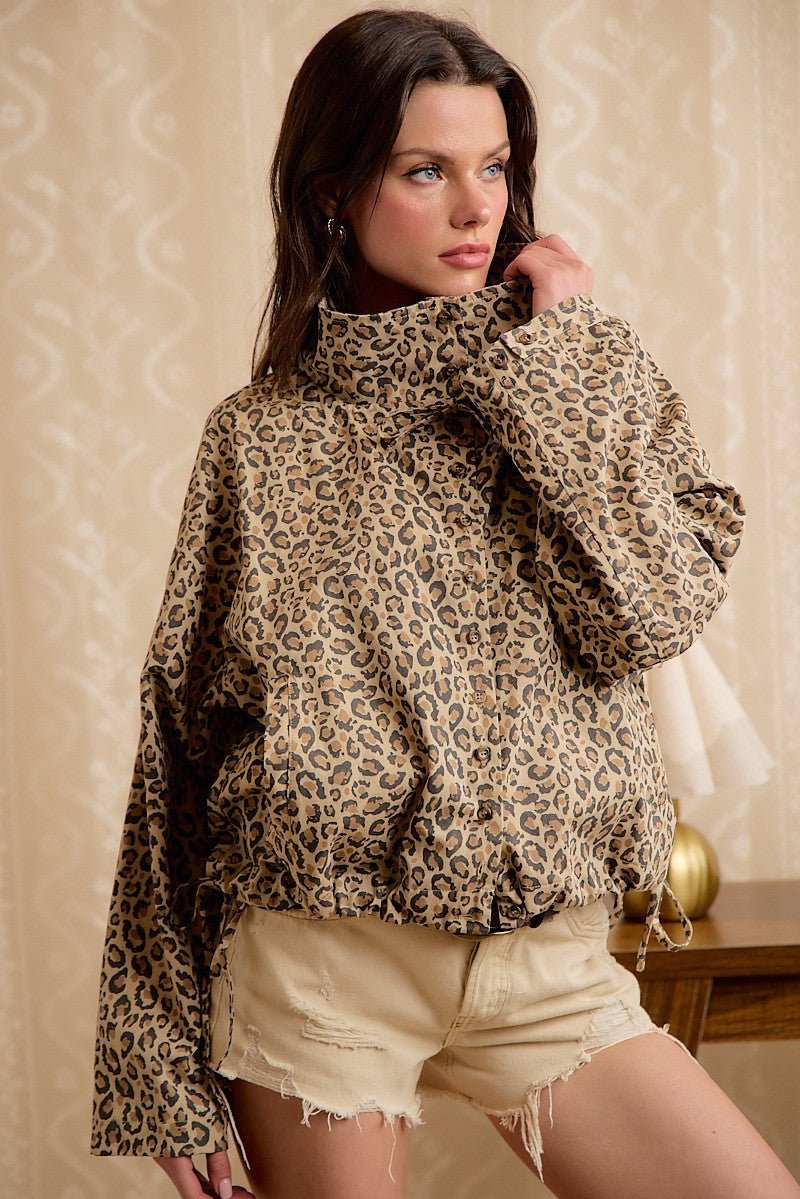 Runaround Printed Button Front Jacket - Westly