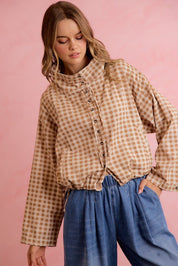Runaround Printed Button Front Jacket - Westly