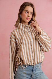Runaround Printed Button Front Jacket - Westly