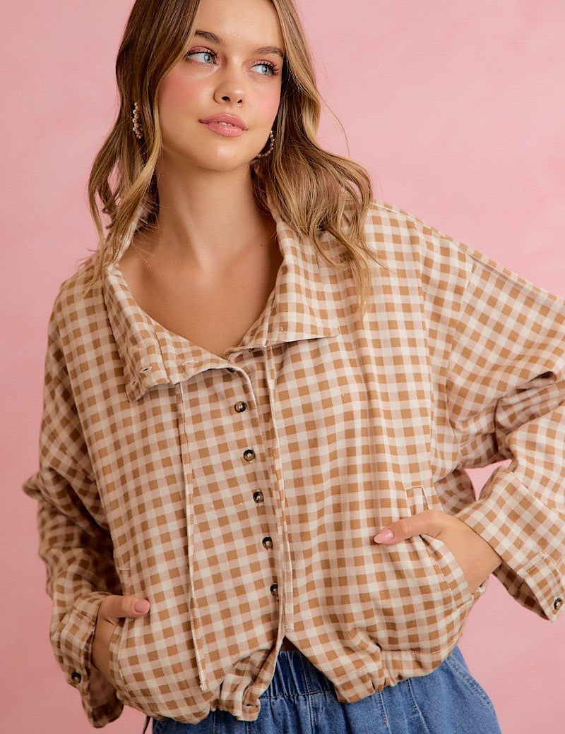 Runaround Printed Button Front Jacket - Westly