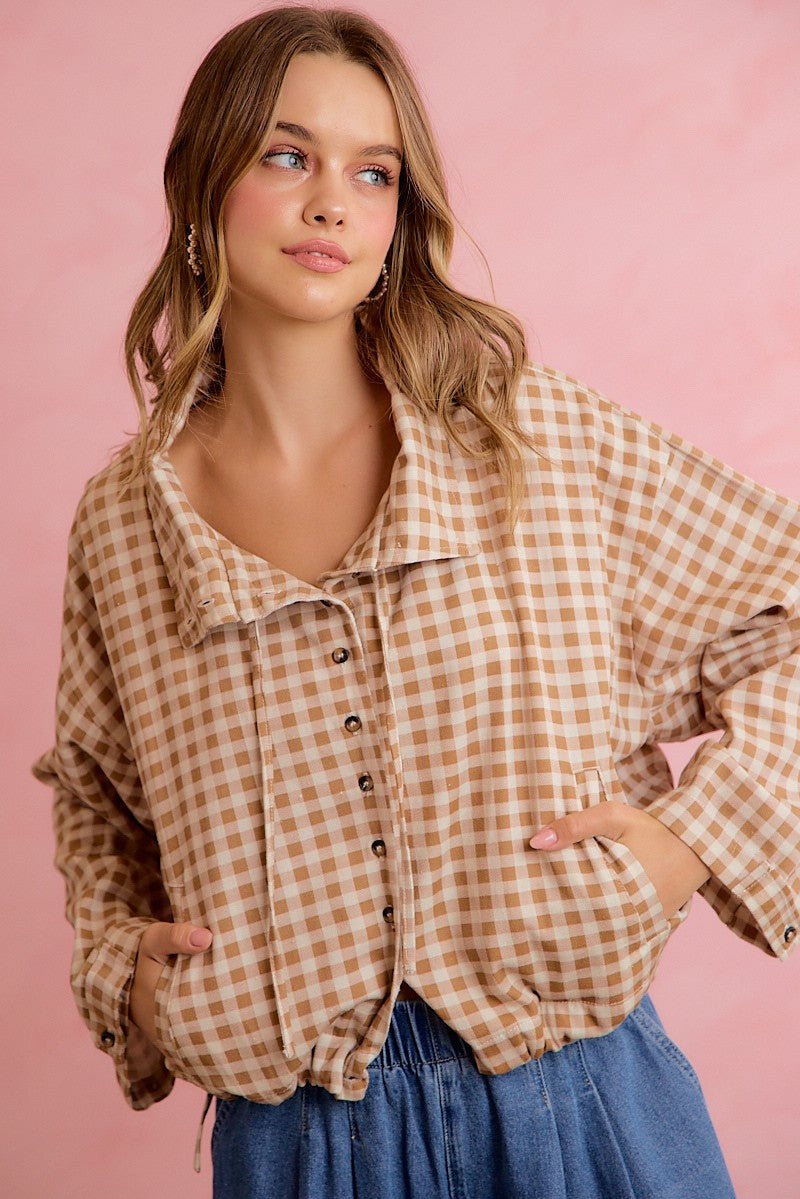 Runaround Printed Button Front Jacket - Westly