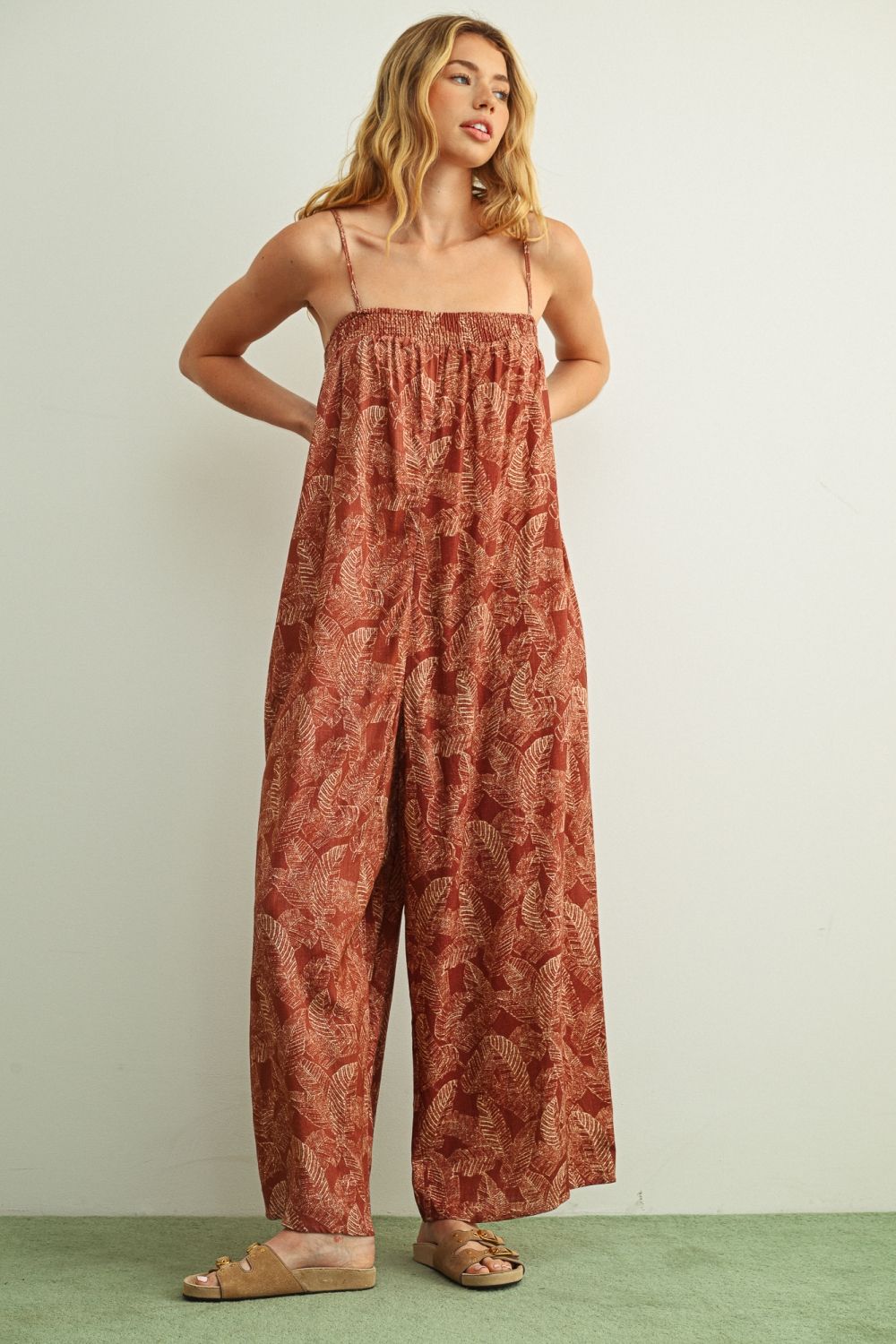 Sable Linen Blend Jumpsuit - Westly