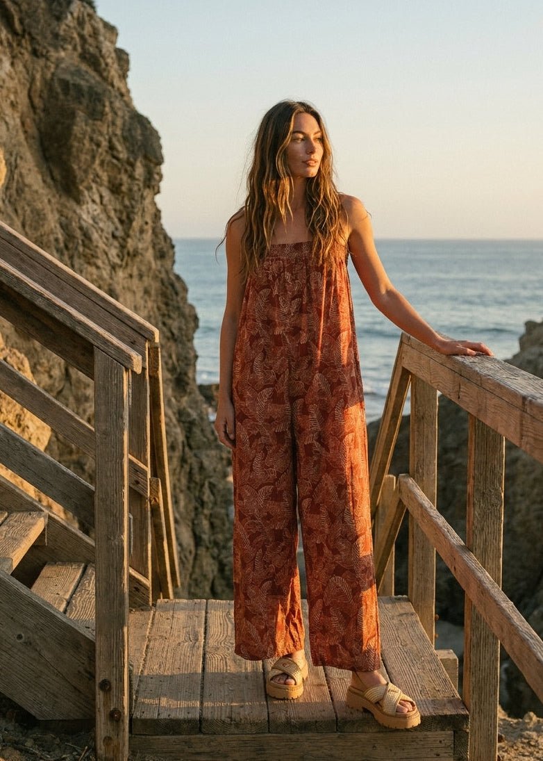 Sable Linen Blend Jumpsuit - Westly