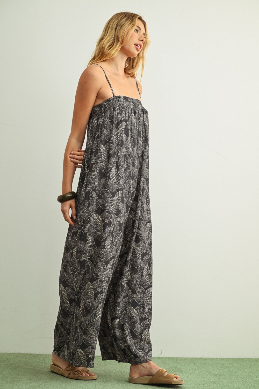 Sable Linen Blend Jumpsuit - Westly