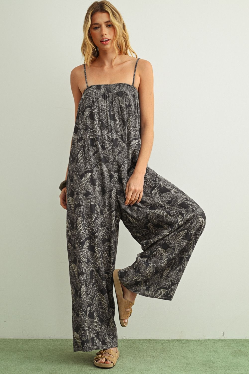 Sable Linen Blend Jumpsuit - Westly