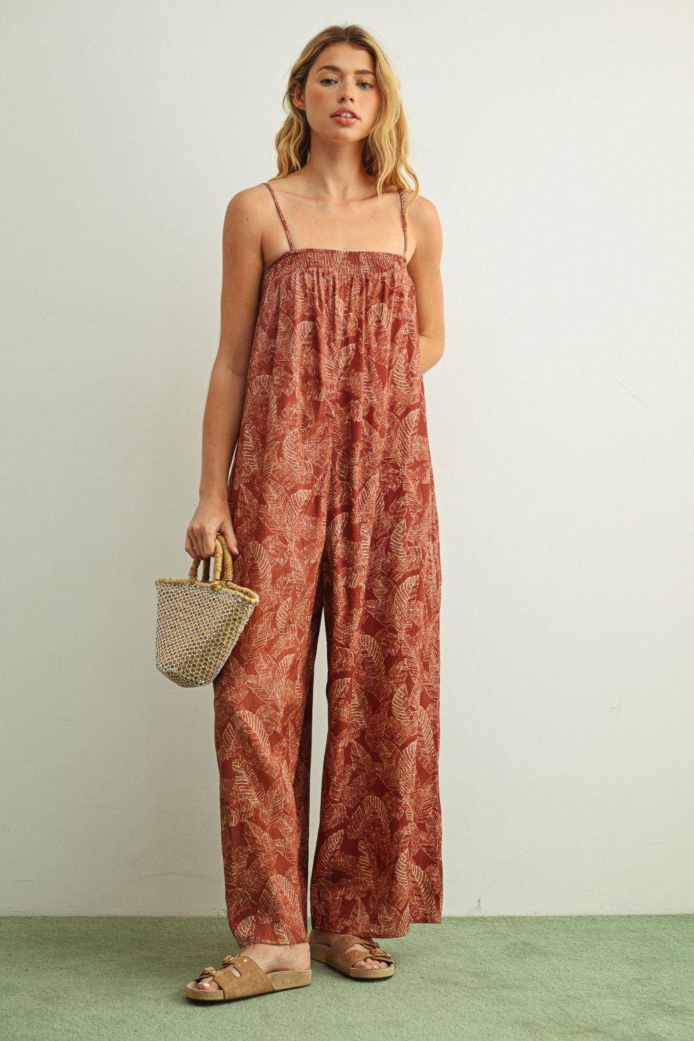 Sable Linen Blend Jumpsuit - Westly