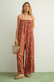 Sable Linen Blend Jumpsuit - Westly