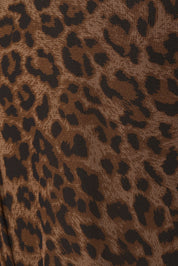 Sableline Leopard Maxi Dress - Brown Black Animal