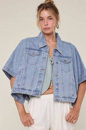 Sabrina Denim Poncho - Westly