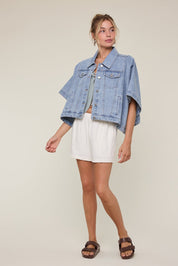 Sabrina Denim Poncho - Westly