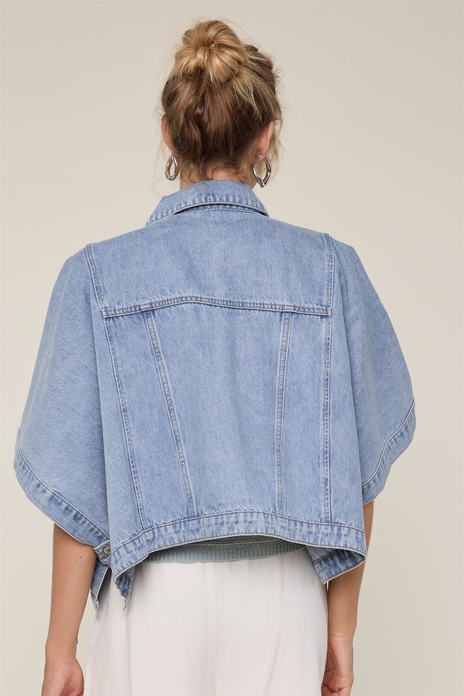 Sabrina Denim Poncho - Westly