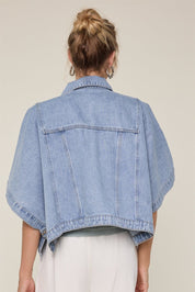 Sabrina Denim Poncho - Westly