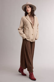 Saddle Lounge Shawl Collar Cardigan - Westly