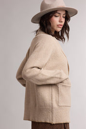 Saddle Lounge Shawl Collar Cardigan - Westly