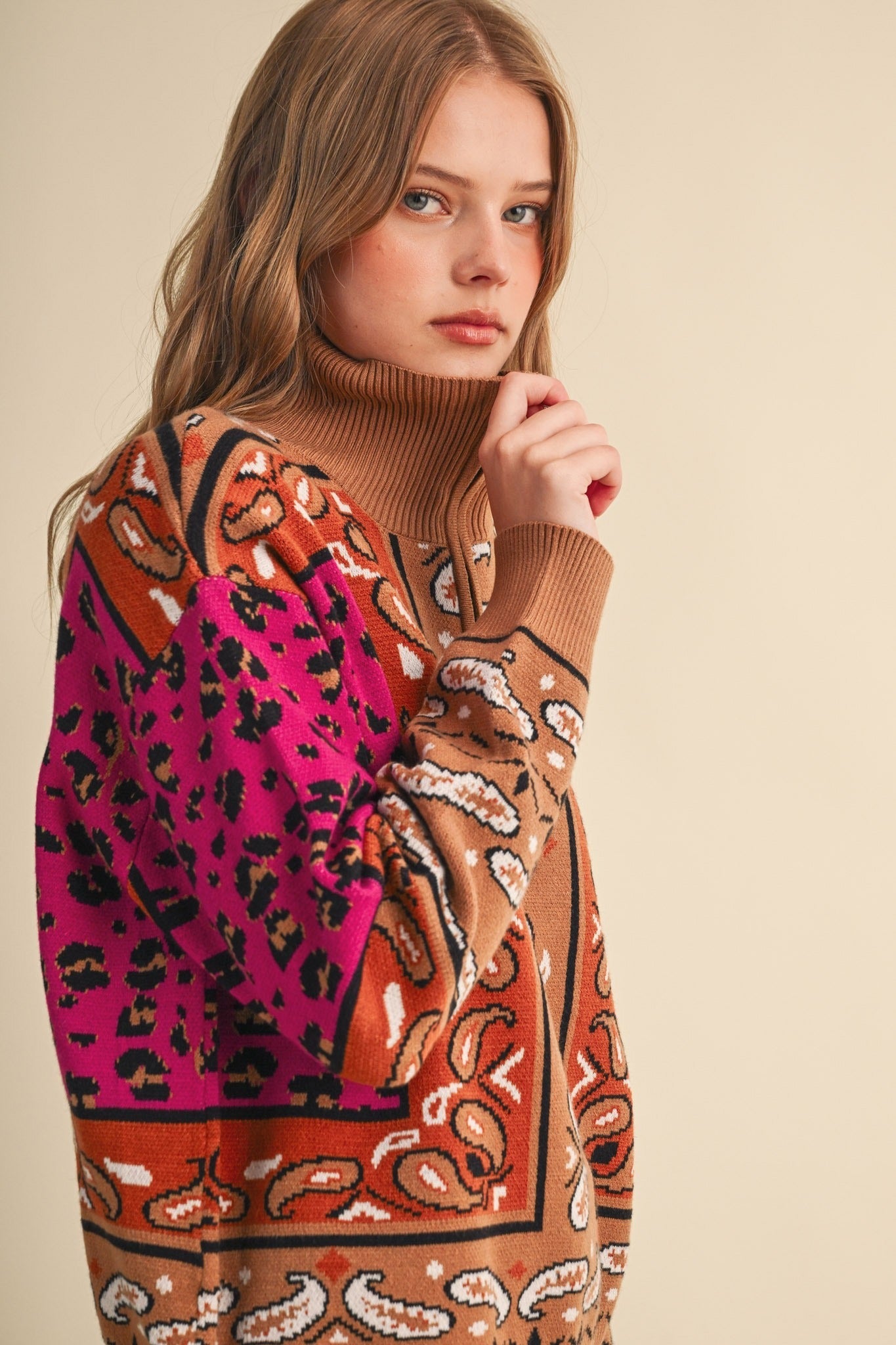 Saddle Ridge Half-Zip Mock-Neck Sweater - Westly