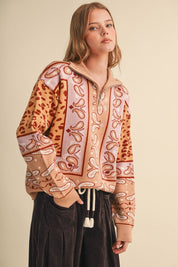 Saddle Ridge Half-Zip Mock-Neck Sweater - Westly