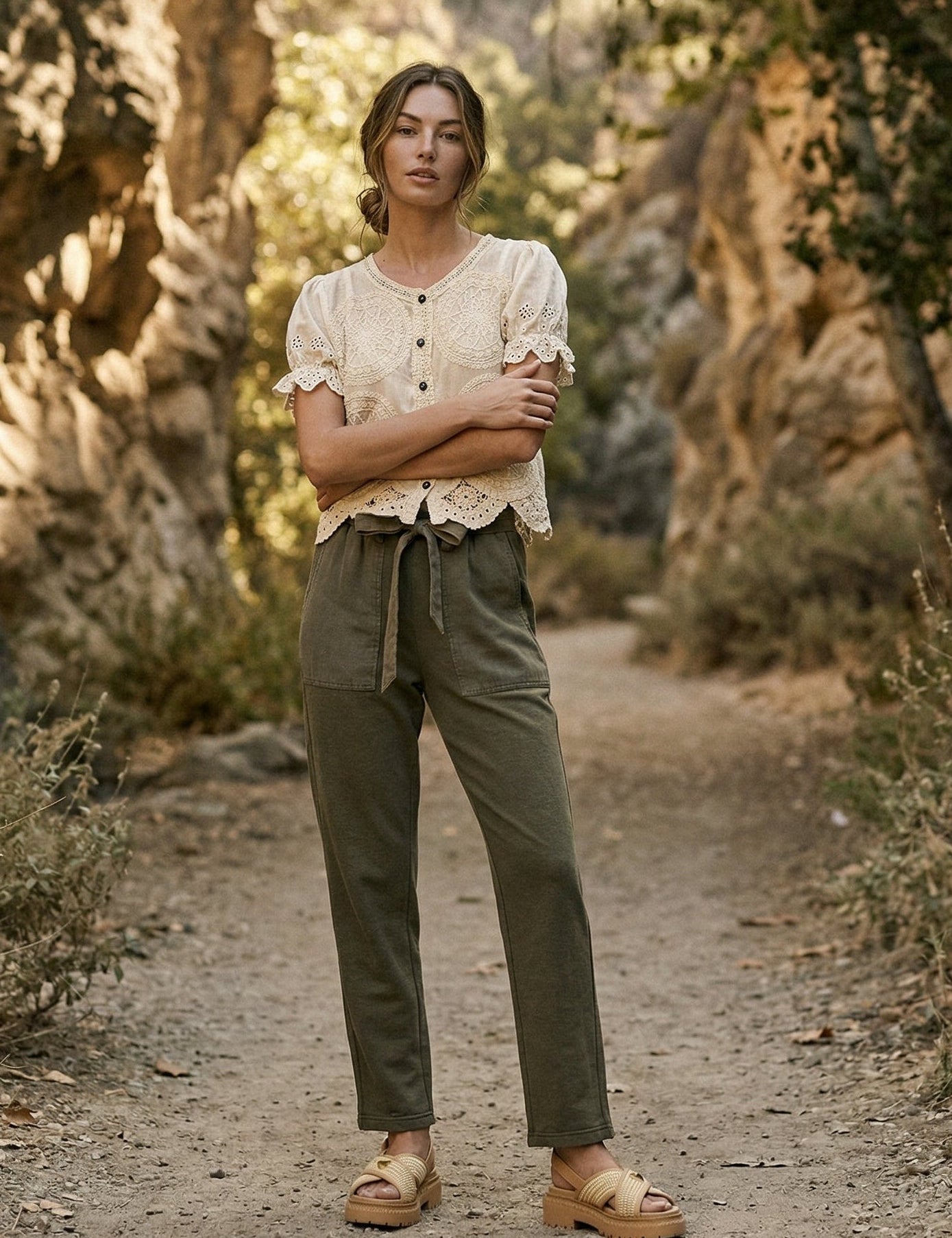 Sage Cinch Waste Joggers - Westly