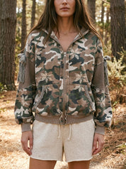 Sagebrush Terry Camo Zip - Up Hoodie - Westly