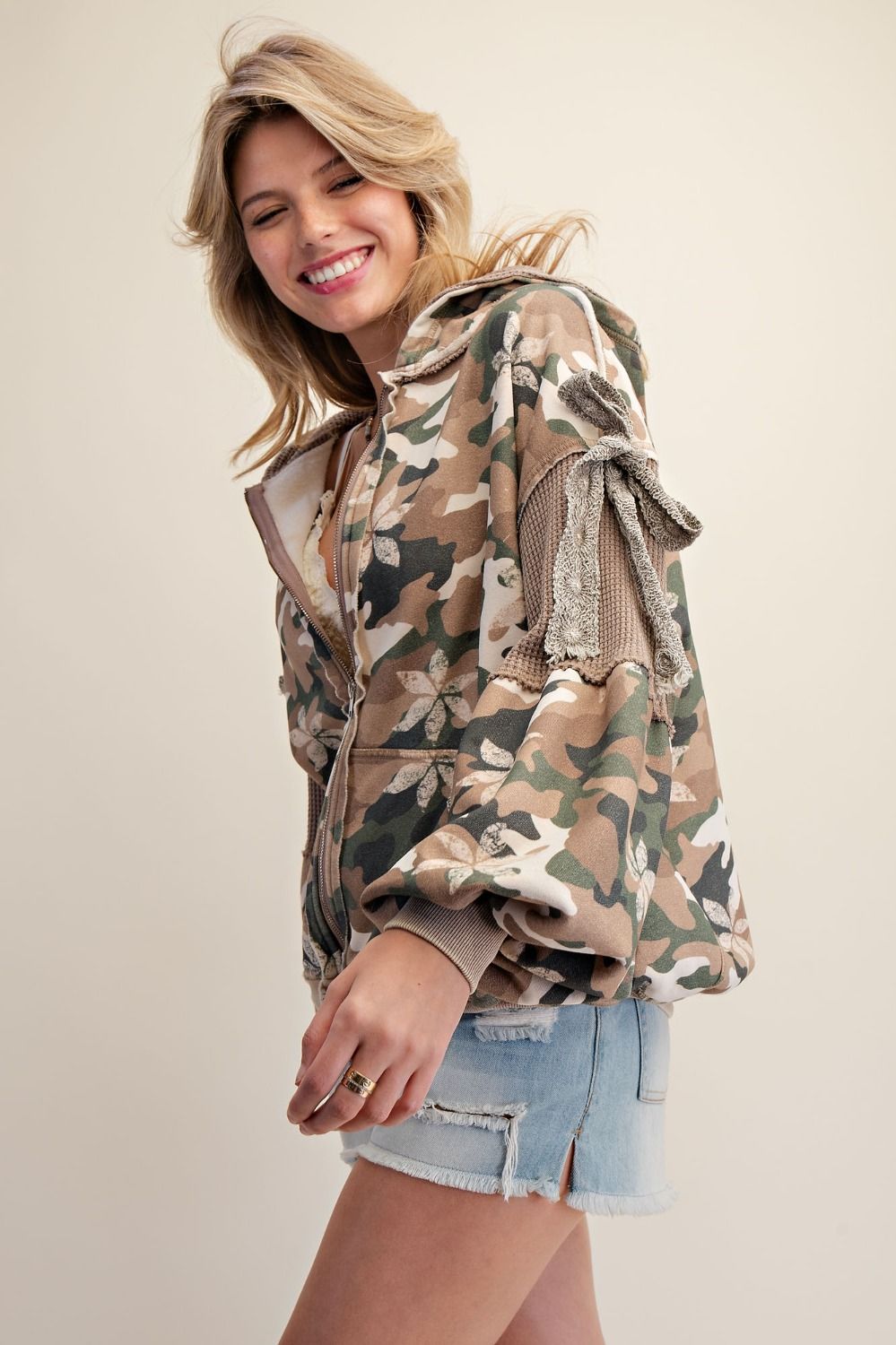 Sagebrush Terry Camo Zip - Up Hoodie - Westly