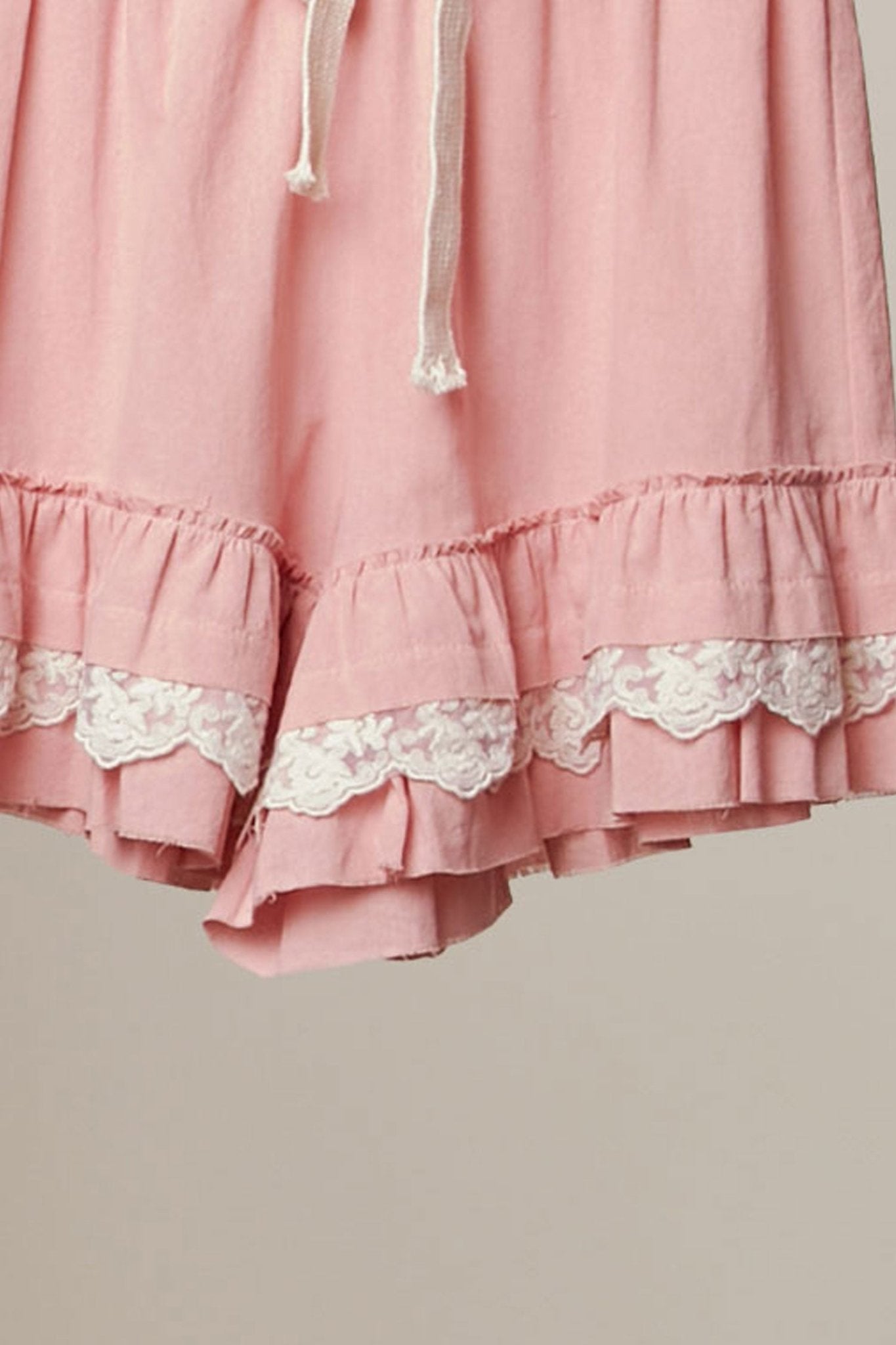 Salt Air Lace Trim Ruffle Shorts - Westly