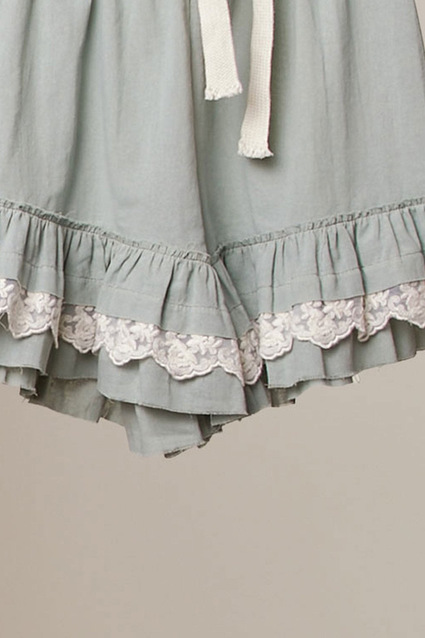 Salt Air Lace Trim Ruffle Shorts - Westly