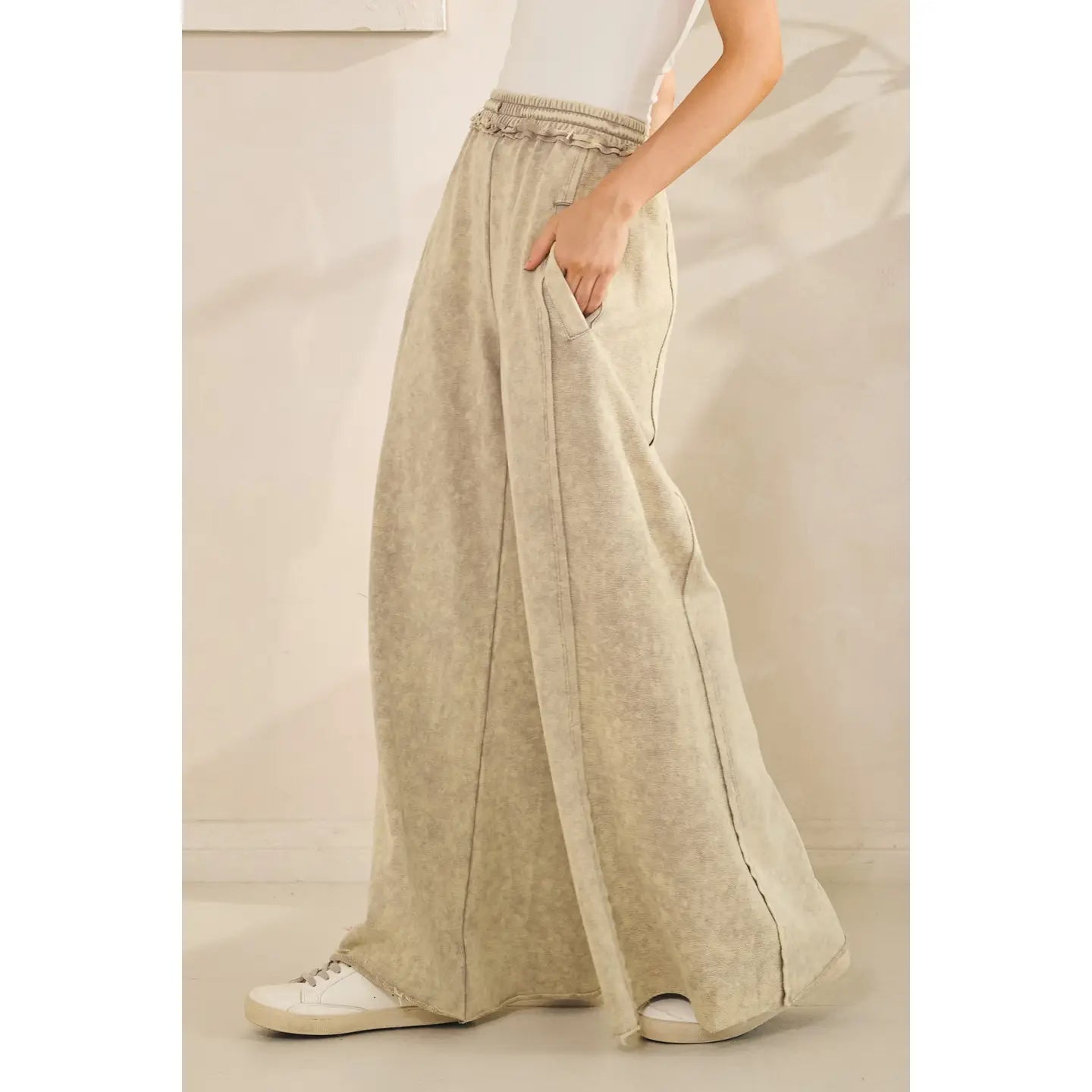 Sandstone Palazzo Pants - Westly