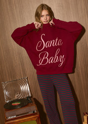 Santa Baby Script Crewneck Sweatshirt - Westly