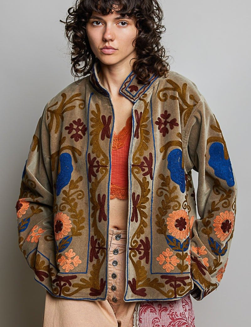 Santa Fe Embroidered Velvet Jacket - Westly