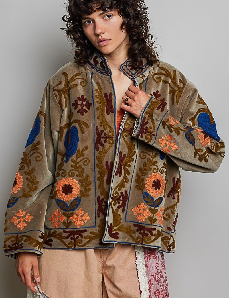 Santa Fe Embroidered Velvet Jacket - Westly
