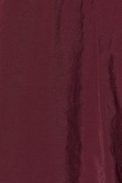 Satin Siesta Lace Trim Satin Shorts in Burgundy, photo 5